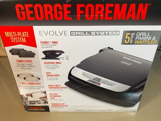 REVIEW - George Foreman Evolve Grill With Interchangeable Plates - From  Val's Kitchen